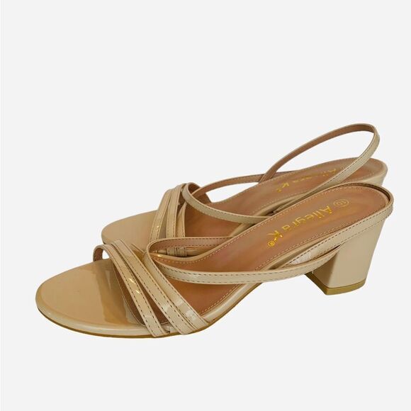 ALLEGRA K STRAPPY SANDALS WITH 2-1/2” BLOCK HEEL, Sz 10 - Picture 5 of 7